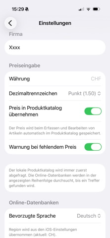 InvenioScan screenshot