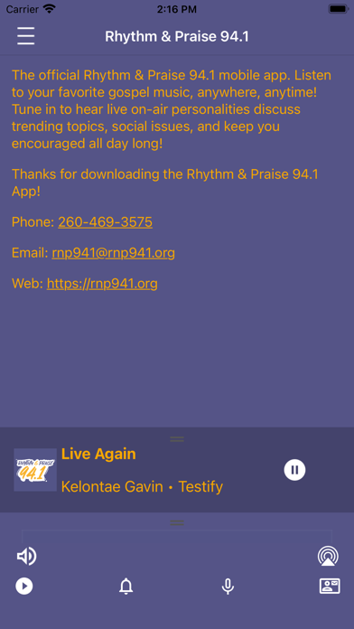 RNP 94.1 Screenshot