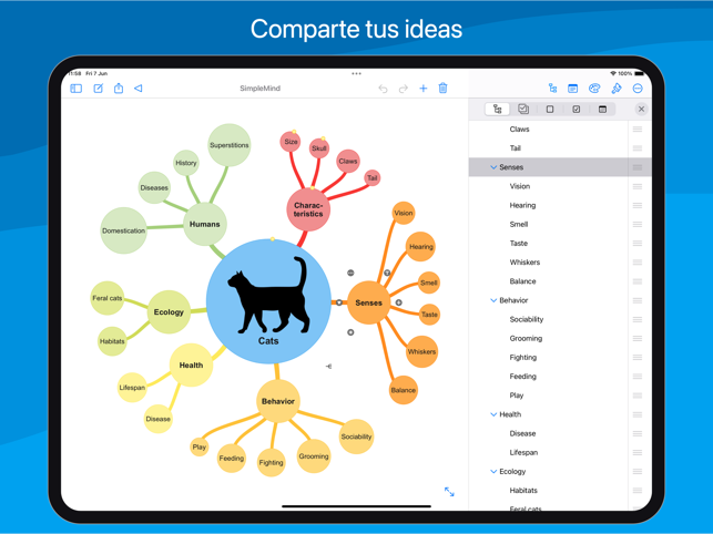 ‎SimpleMind - Mapas mentales Screenshot