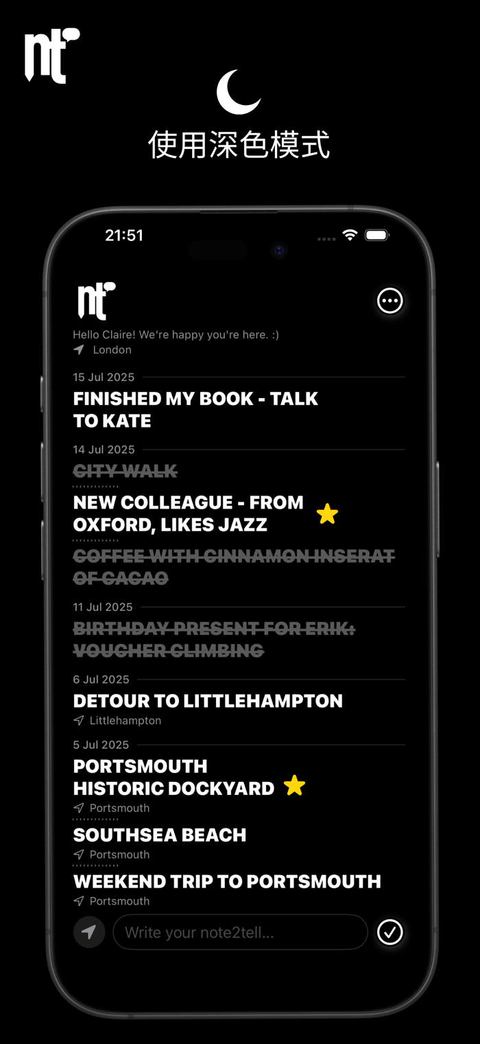 note2tell – Notes for later