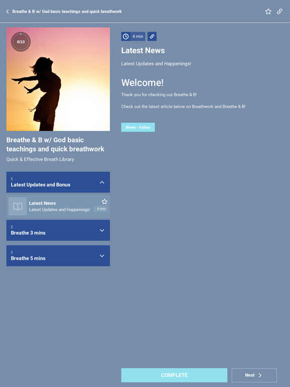 Screenshot #6 pour Breathe & B with God