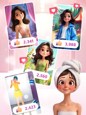 Fashion design & dress-up game iPad screenshot