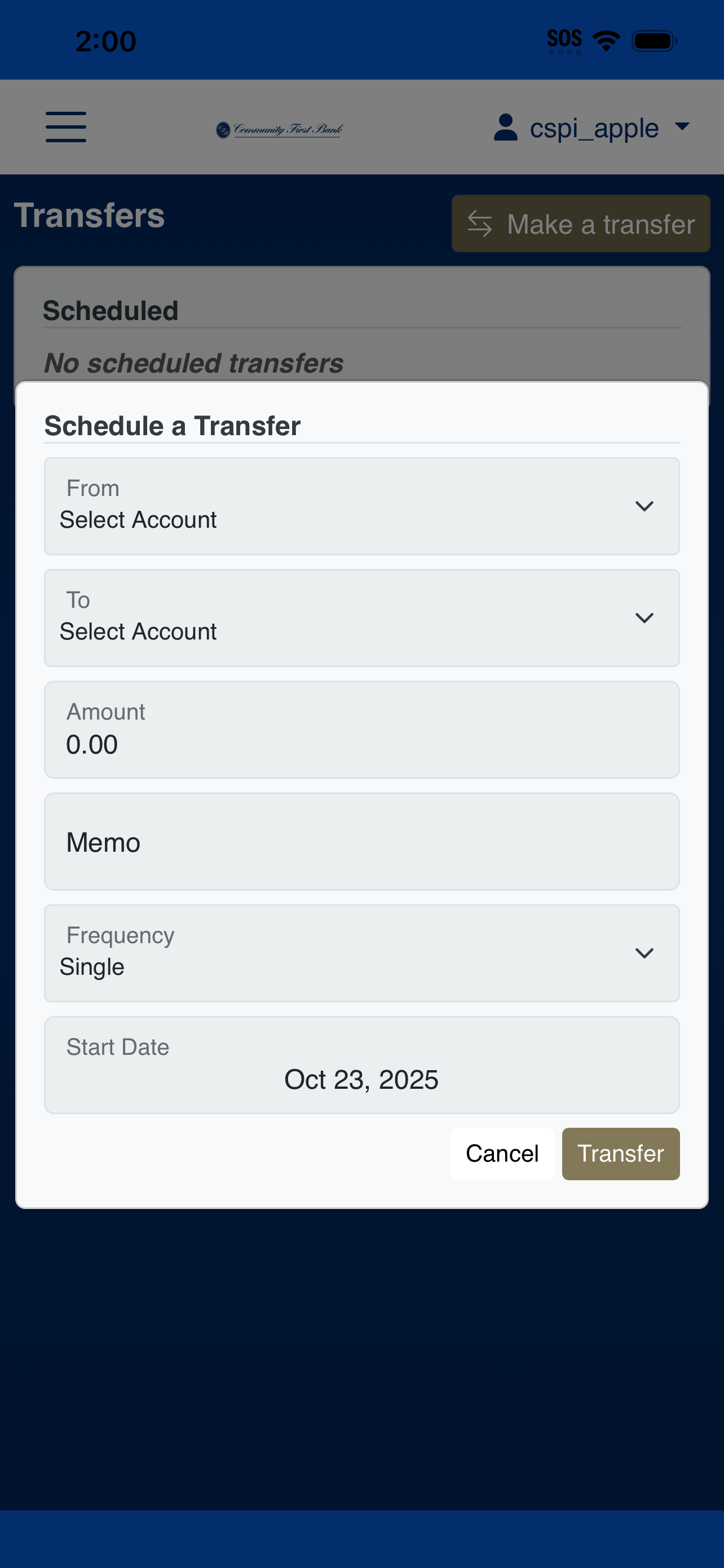 Community First Bank Mobile screenshot 3