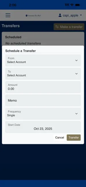 Community First Bank Mobile screenshot 3