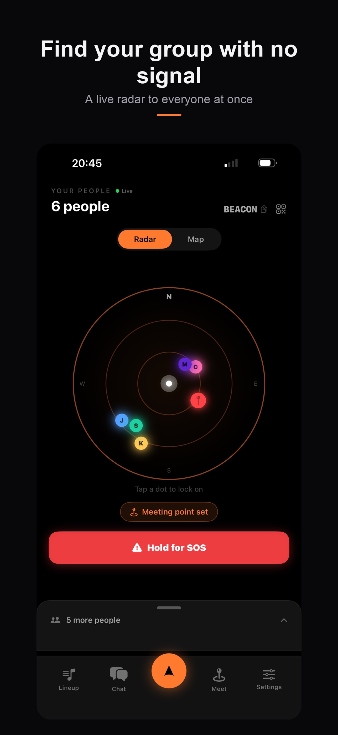 Screenshot 1 of Beacon: Find Your People