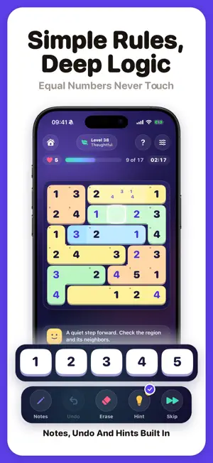 Suguru Flow: Logic Puzzle Game screenshot 2
