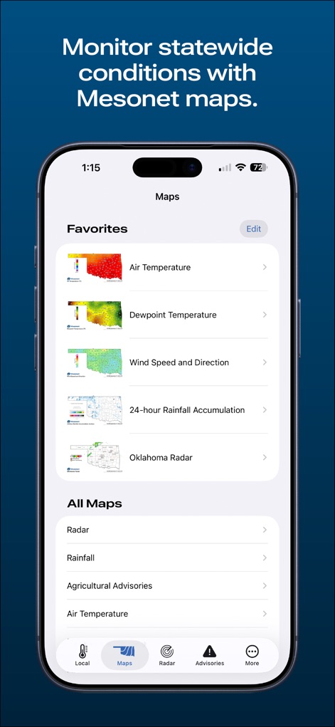 Mesonet - Weather App | MWM