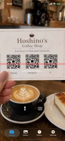 Barcode QR Reader iPhone screenshot