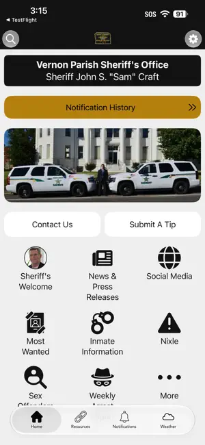 Vernon Parish Sheriff's Office screenshot 1