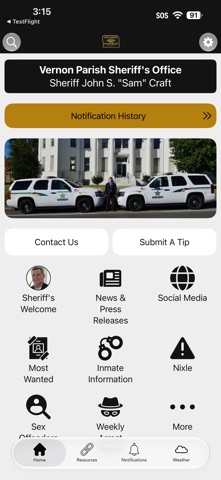 Vernon Parish Sheriff's Office Screenshot 1 of 3
