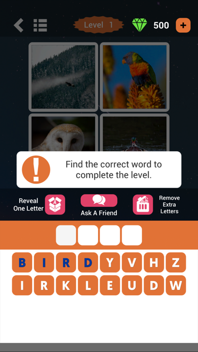 4 Pics 1 Word Puzzle Screenshot