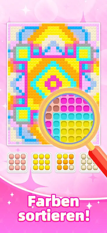 Jewel Color Sort: Pixel Puzzle screenshot 4 of 6