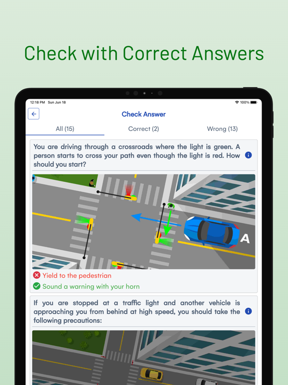 RI DMV Learners Permit Test iPad screenshot 7 - Education app