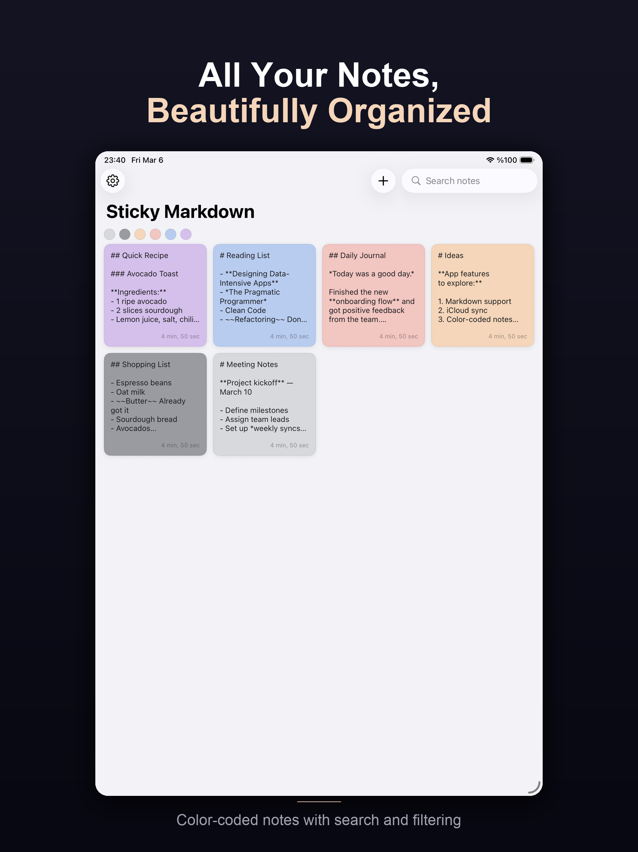 Pane – Notes & Checklists screenshot 6