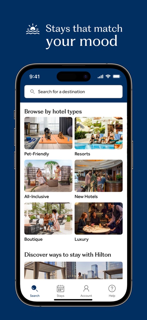 Hilton Honors: Book Hotels - Tailored Hotel Discovery