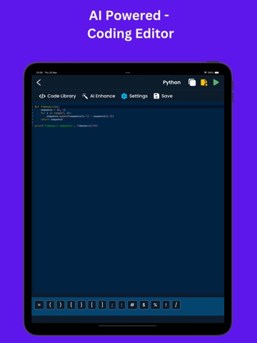 AI Code Generator & CodeEditor iPad screenshot