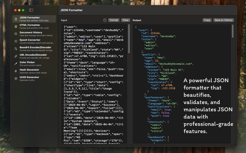 App screenshot