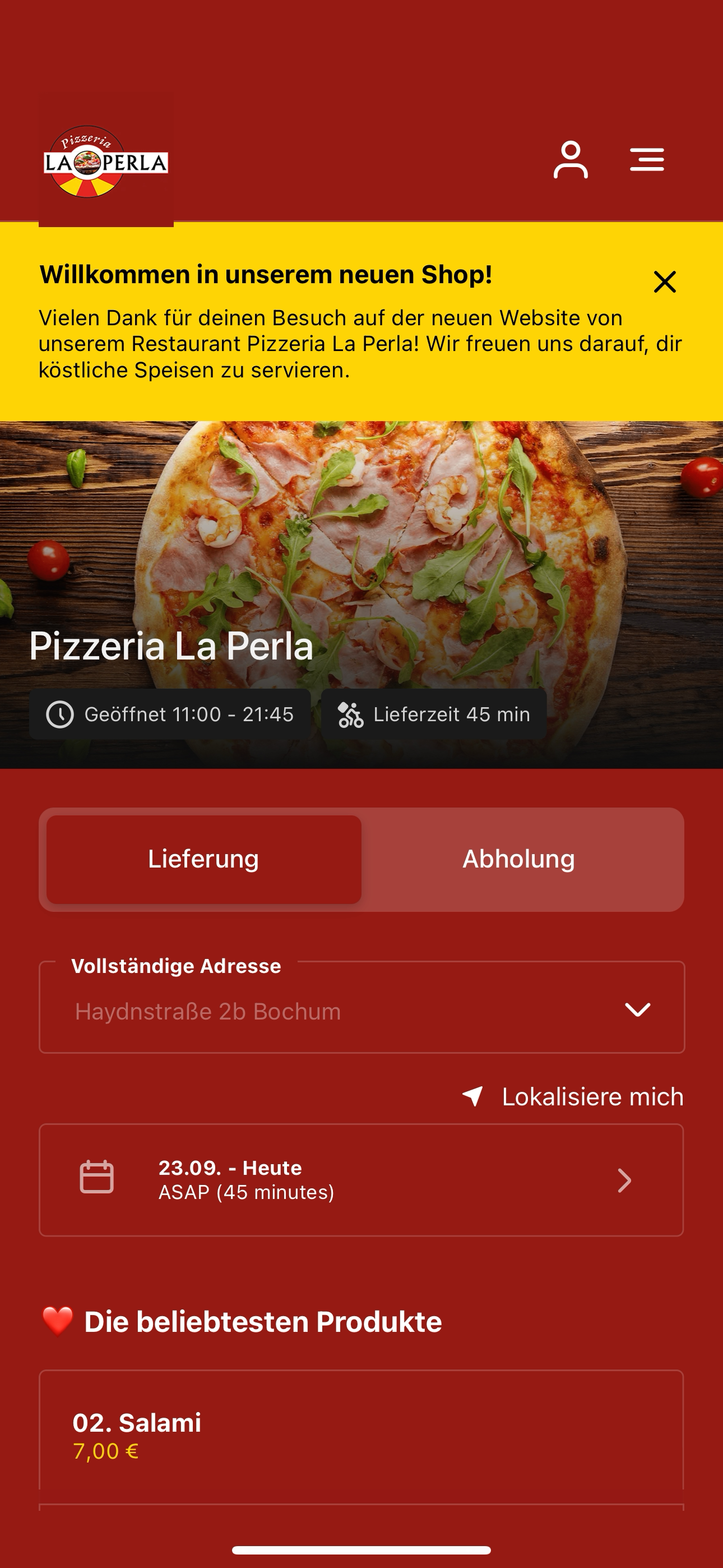 Pizzeria La Perla Bochum