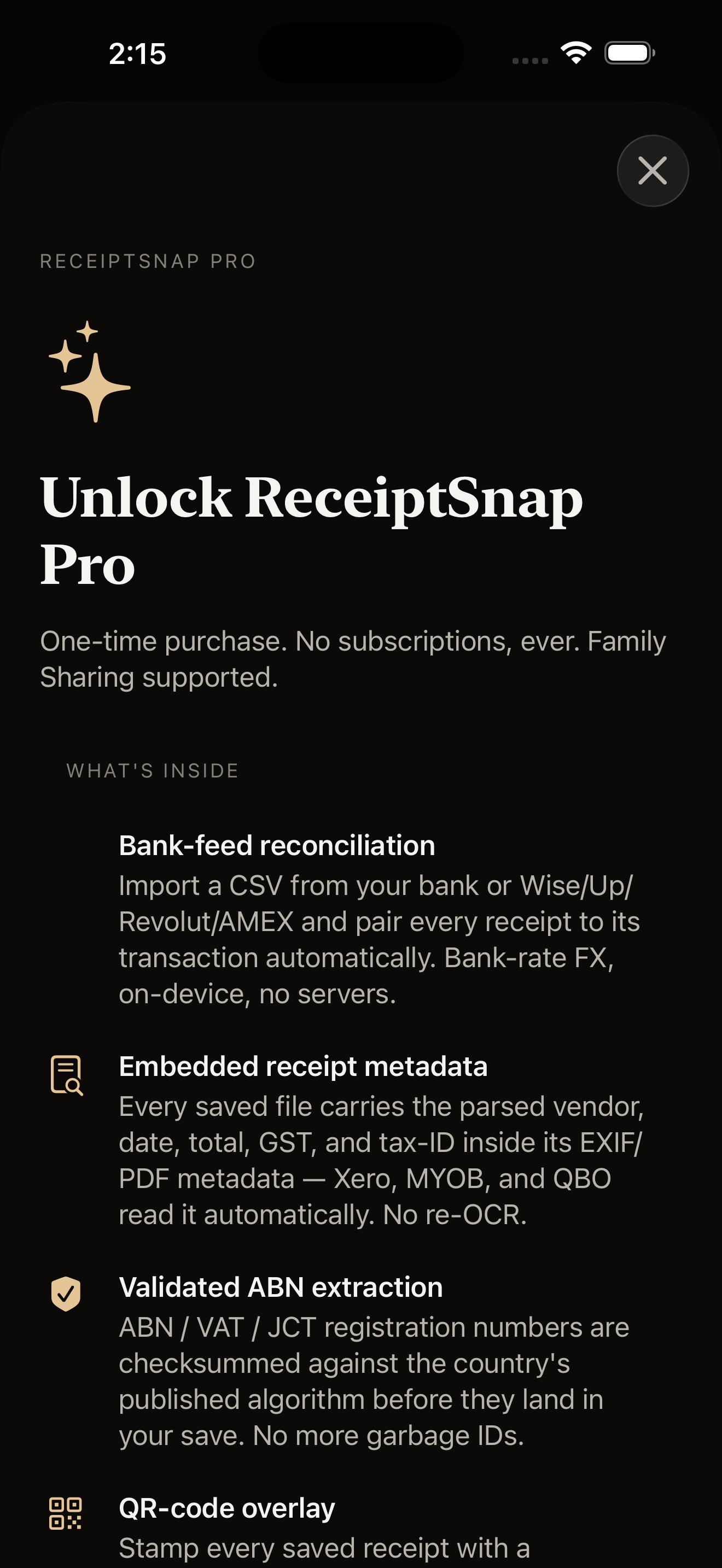 ReceiptSnap by Roam