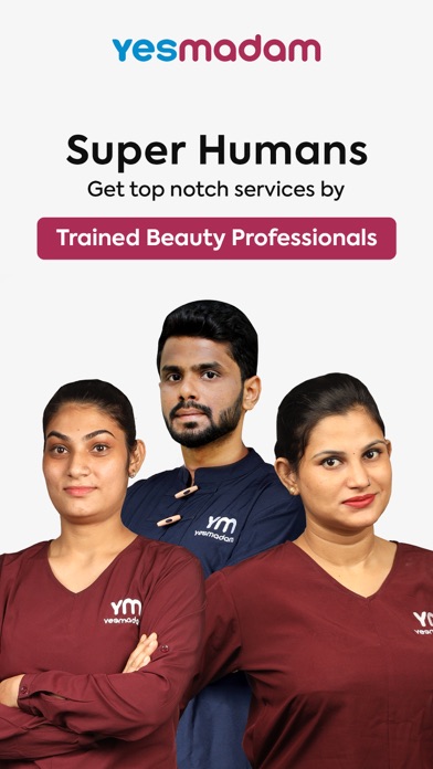Yes Madam - Salon at Home App Screenshot