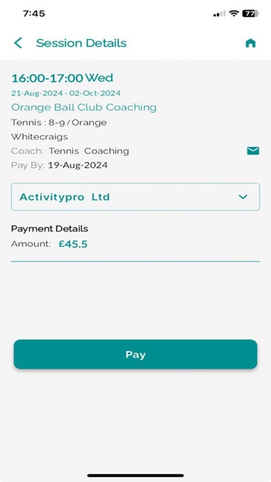 Whitecraigs Tennis Club Screenshot