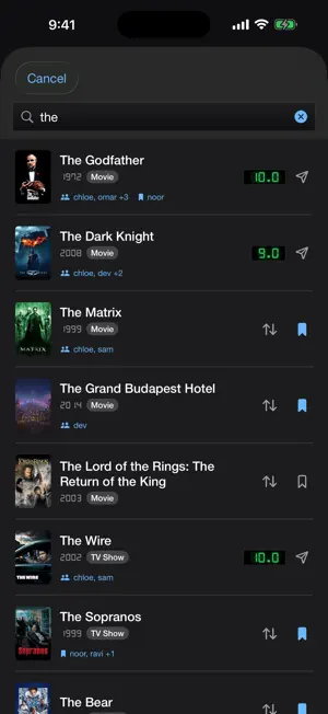 Telly: Rank Movies & TV Shows screenshot 4