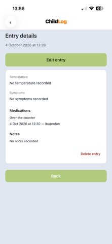 ChildLog Screenshot 6 of 7