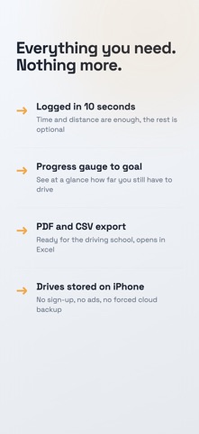 Learner Driver Log : Trajeo iPhone screenshot