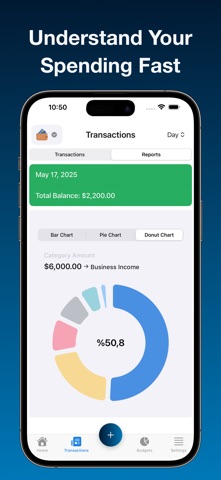 Money Tracker+ Budgeting App iPhone screenshot