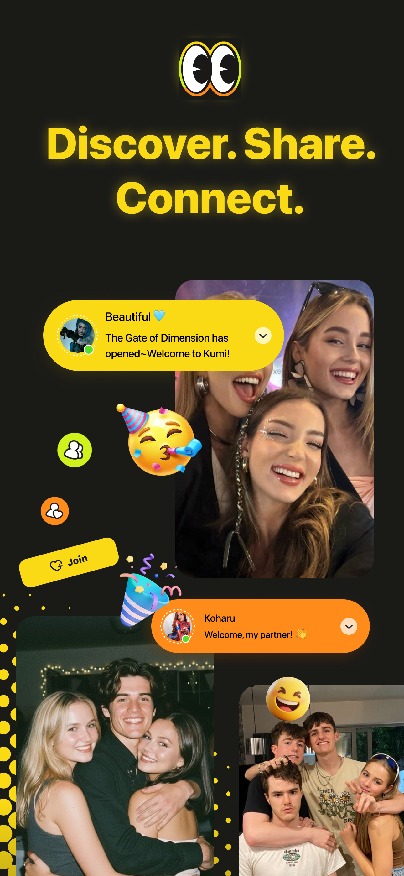 Kumi:Discover, Share, Connect