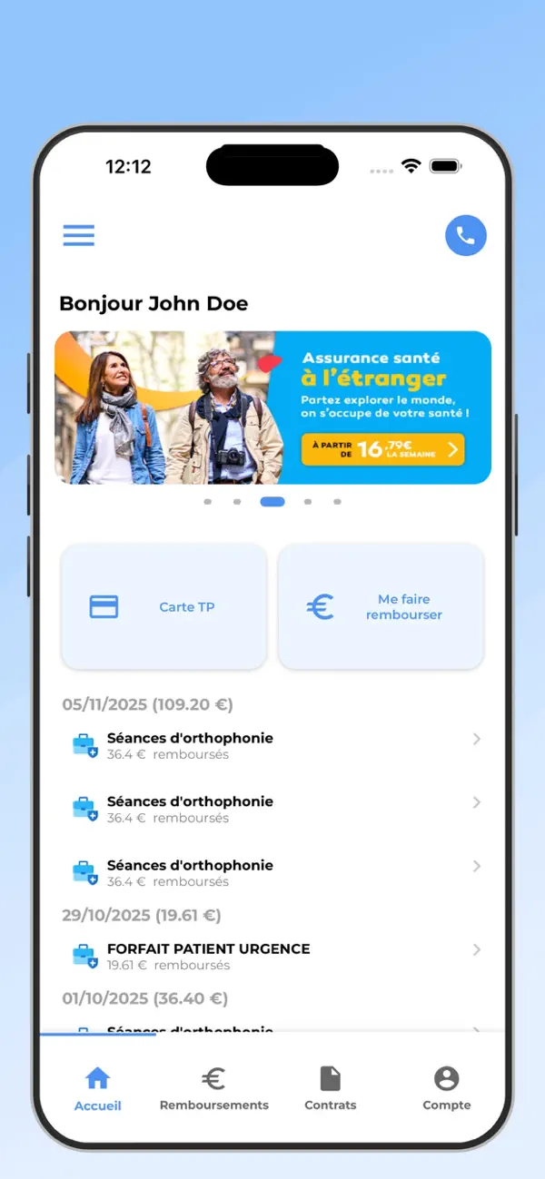 Screenshot #1 pour Mutuelle HEYME