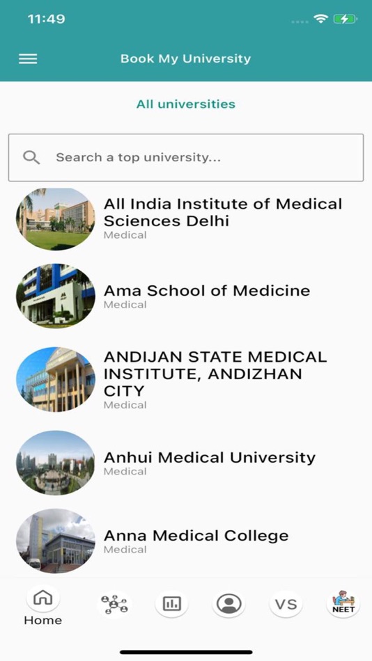 #10. Book My University (BMU) (iOS) Podle: yukti belwal