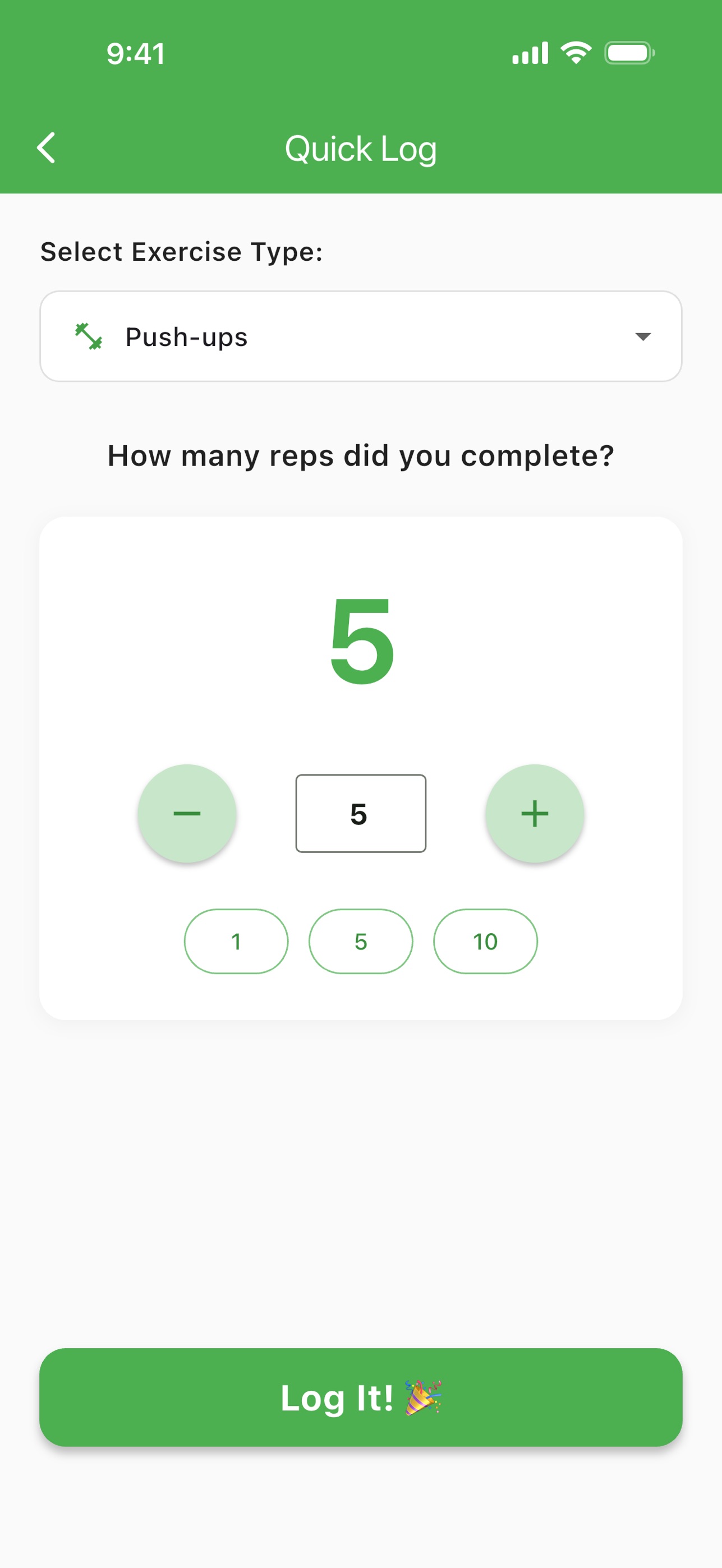 Screenshot 4 of Exercise Tracker - Bite-Sized