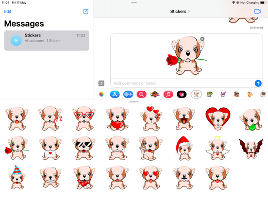 Screenshot #5 pour Pretty Dog Emoji Funny Sticker