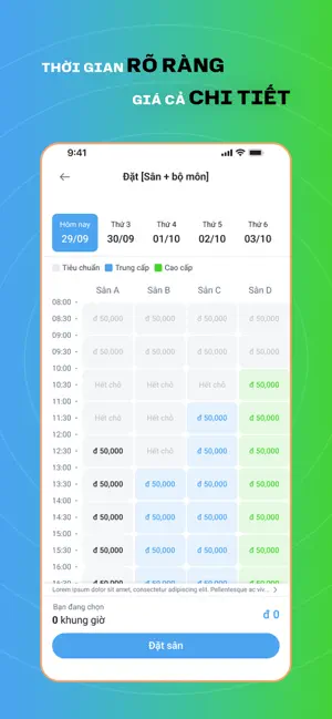 ONTO: Tìm Kiếm & Đặt Sân Nhanh iPhone screenshot 3