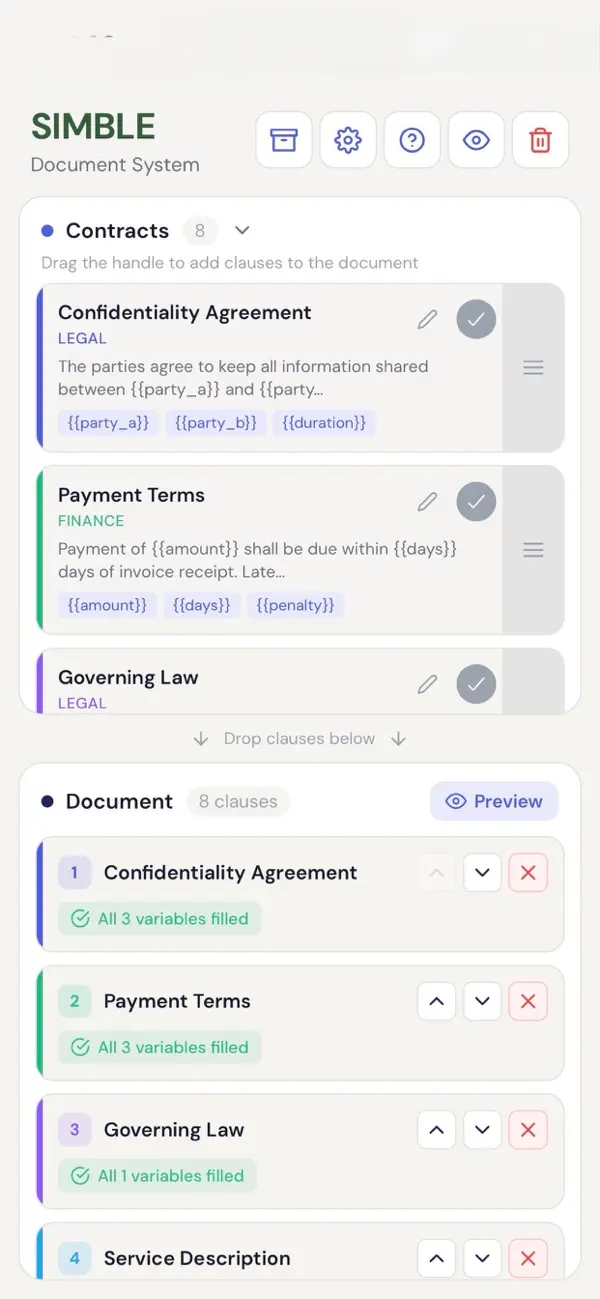 Screenshot #1 pour SIMBLE Document System