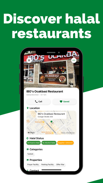 Halal Maps - Halal Restaurants Screenshot