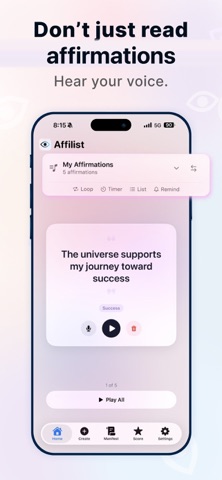 Affilist: Voice Affirmations screenshot