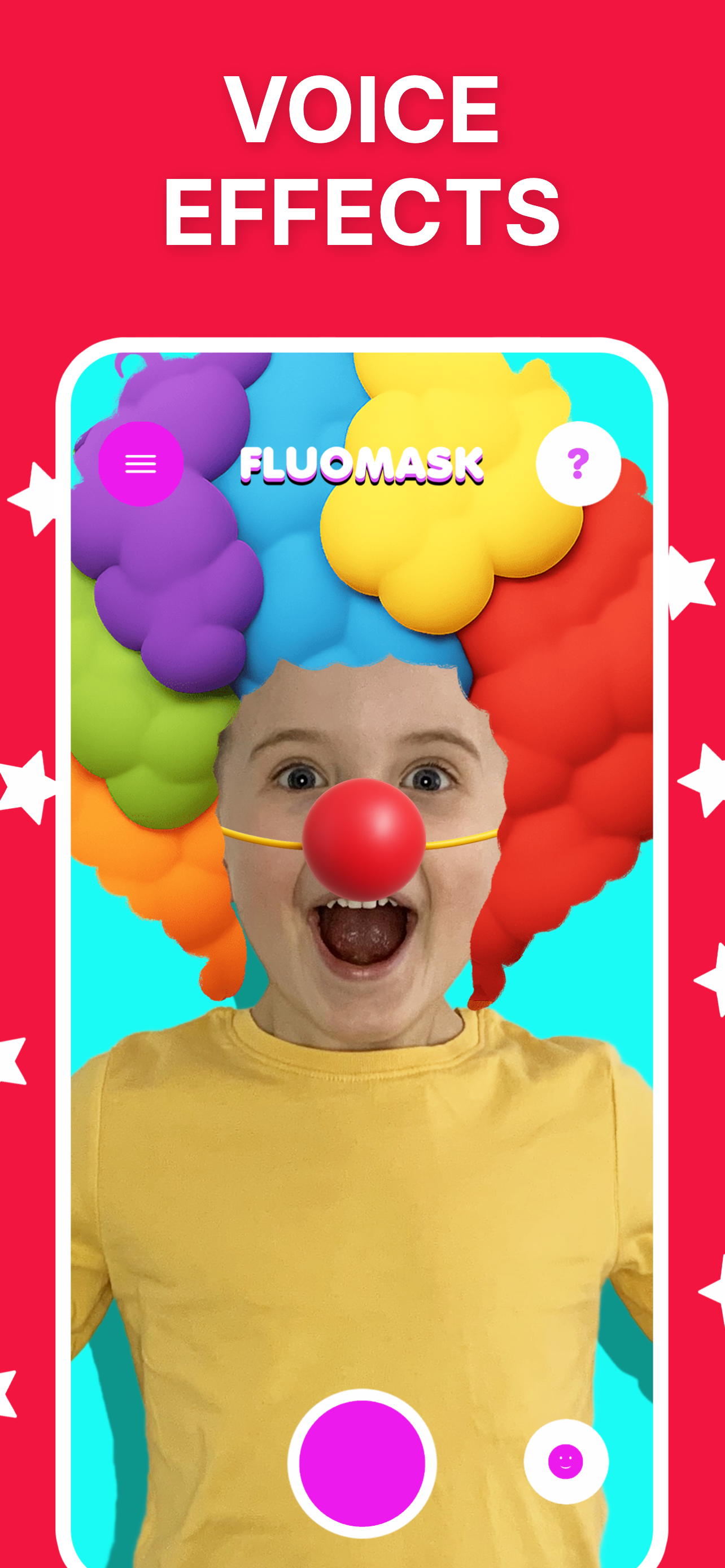 Face filter kids game FluoMask screenshot 4