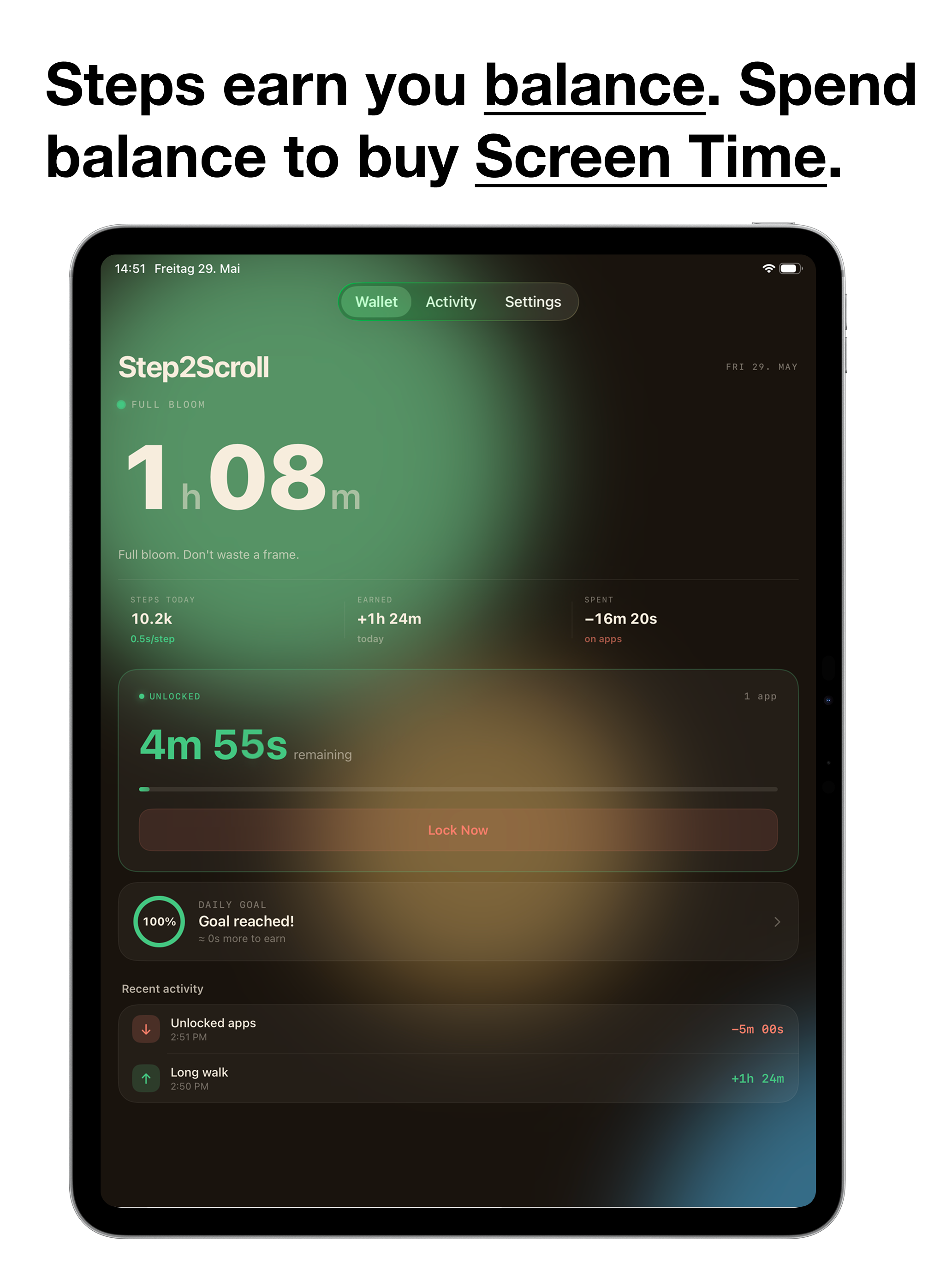 Step2Scroll: Earn Screen Time screenshot 10