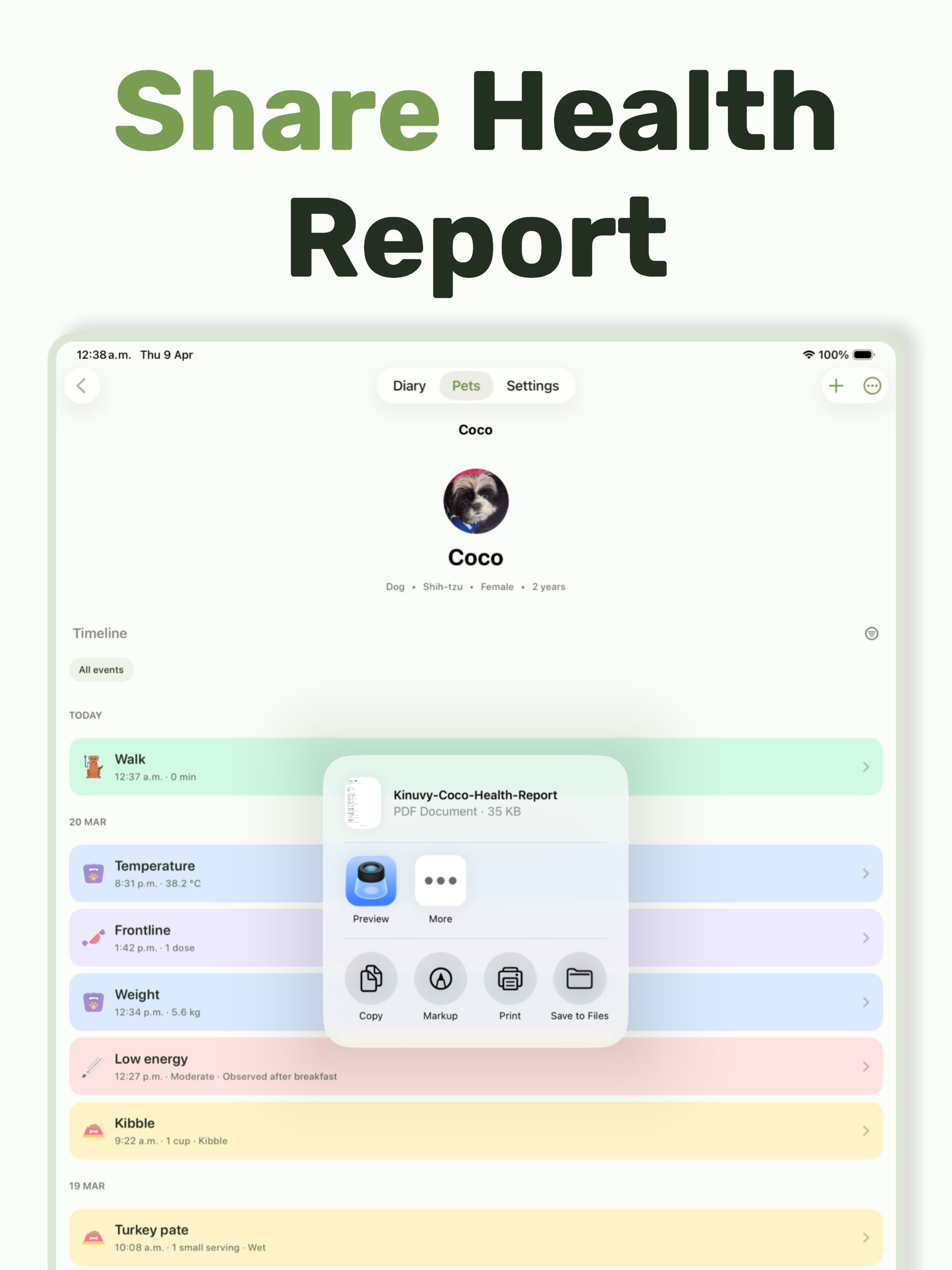 Kinuvy – Pet Care Tracker