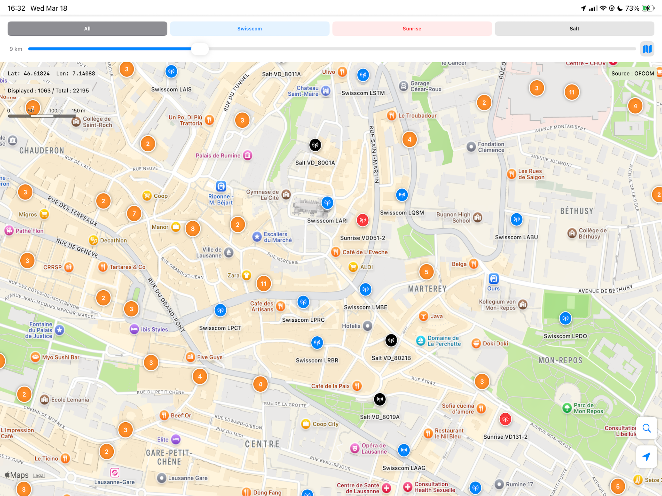 SwissCell-MAP screenshot 9