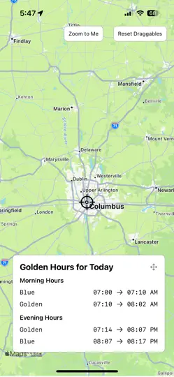 Capture d'écran de Blue+Gold: Photography Hours sur iPhone 1