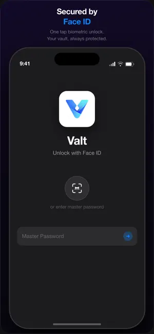 Valt - Password Vault screenshot 1