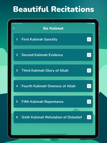 Kalma and Dua -  اسلامی سیکھیں iPad screenshot
