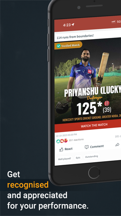 CricHeroes-Cricket Scoring App Screenshot 4 - AppWisp.com CricHeroes-Cricket Scoring App Screenshot 4 - AppWisp.com
