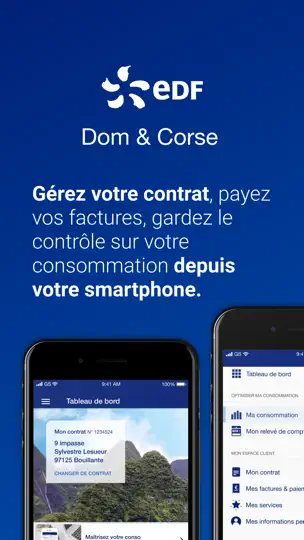 Capture d'écran de EDF Dom & Corse sur iPhone 1