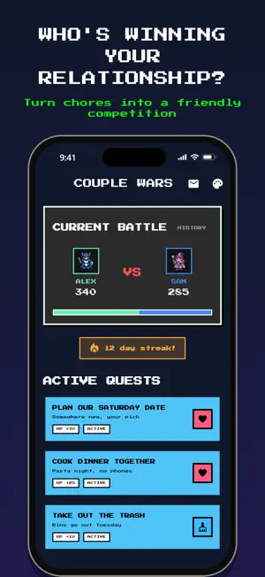 Couple Wars: Couple Chore Game screenshot 1
