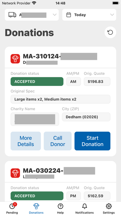 Resupply Driver App V2 Screenshot