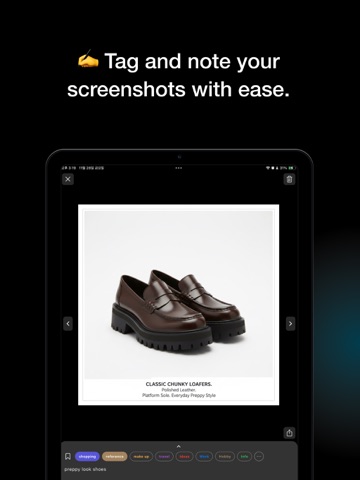 Gathered: Screenshots & Links iPad screenshot